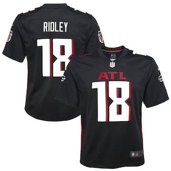 youth nike calvin ridley black atlanta falcons player game j